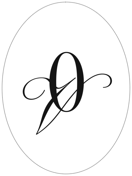 O and V monogram